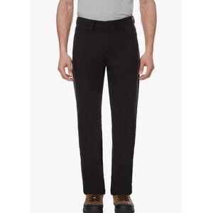 NWT Caterpillar 30X32 Fleece Lined Stretch Canvas Straight Leg Blk Workwear